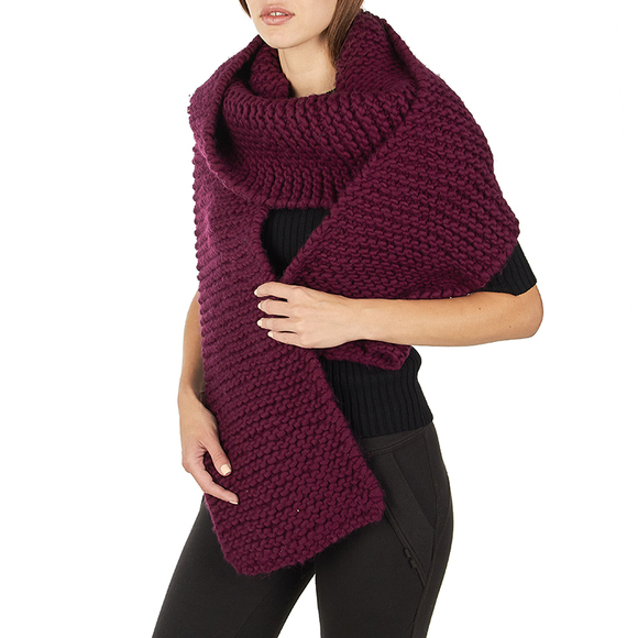 WOOL AND THE GANG PURPLE SCARF | WOMENS SIZE 256X27 - Picture 2 of 3